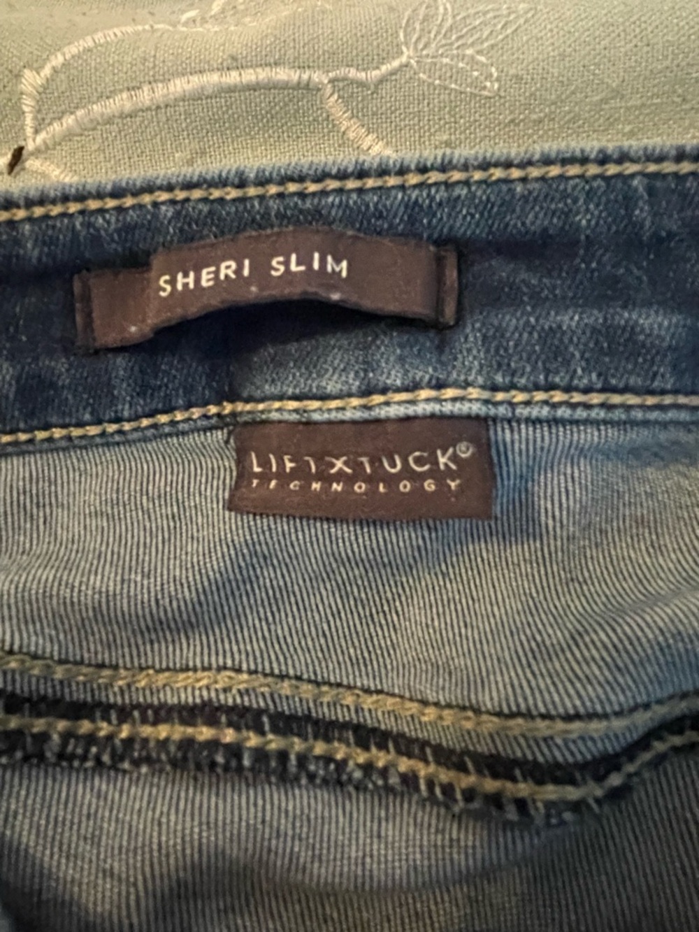 NYDJ Sheri Slim Jeans in blue denim - Picture 8 of 12
